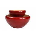 T & G Woodware Small Red Bowl